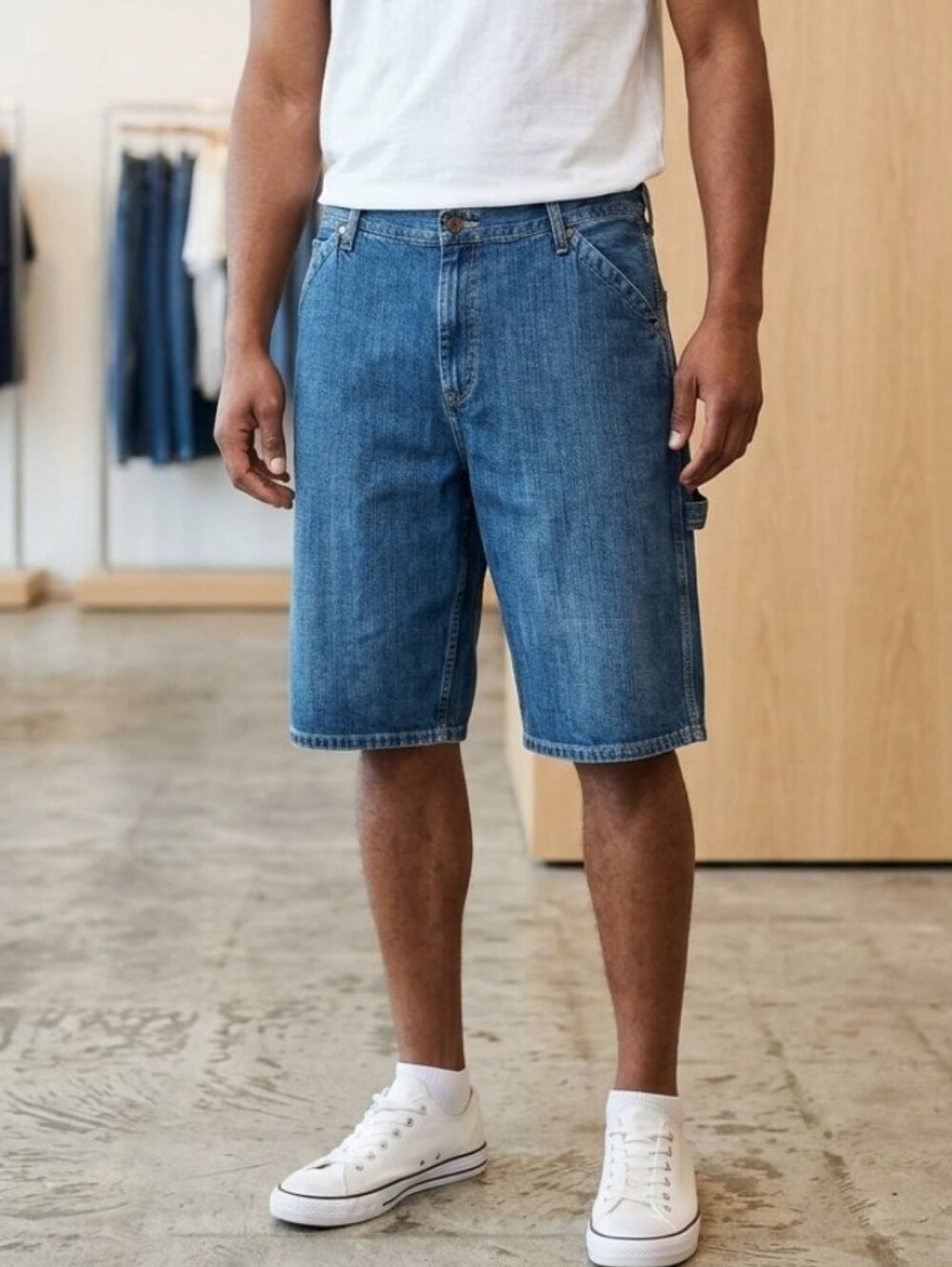 Nautica Jeans Co N- Loose 40 Vintage Men's Denim Jean Shorts - Medium Blue